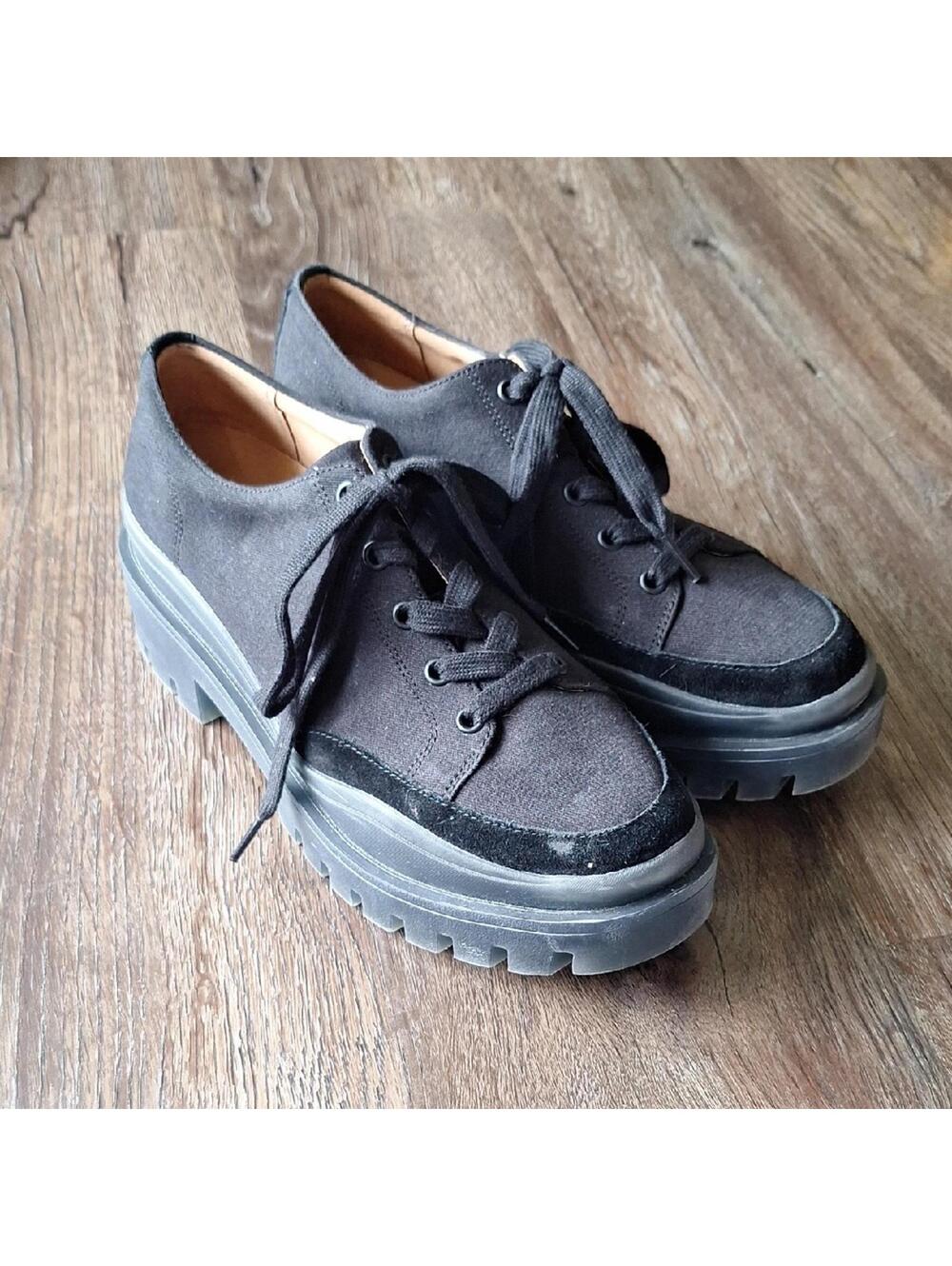 Vionic Ezrie Black Platform Shoe Size 9.5